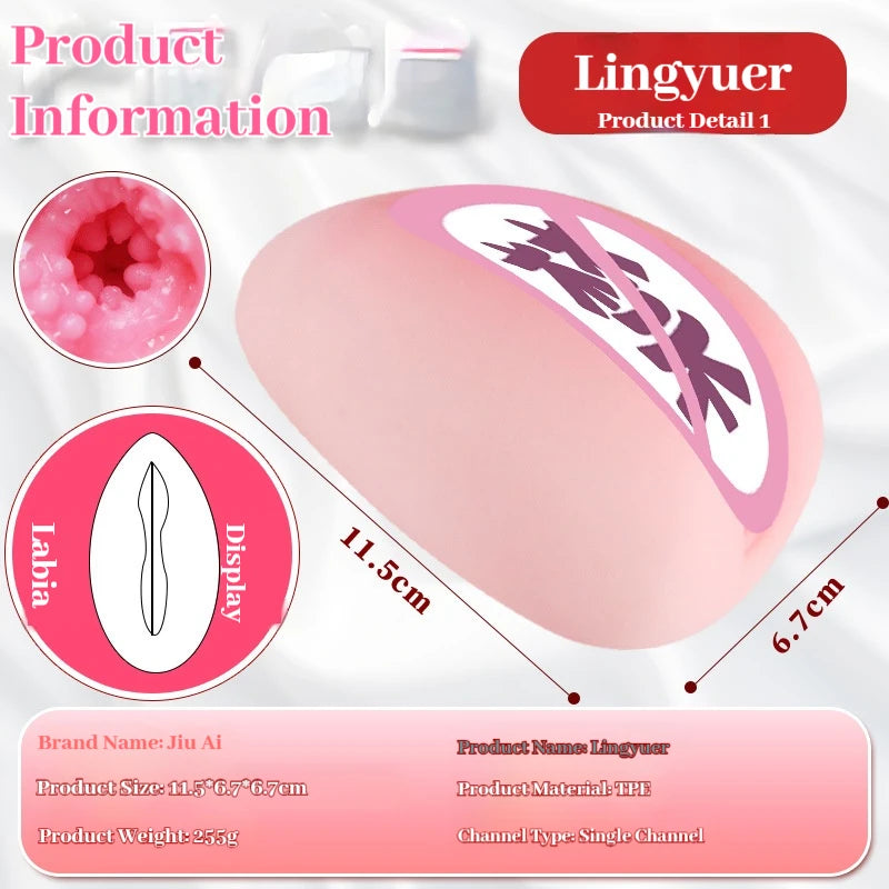 Sex Toys for Men Vagina Male Masturbators Cup Real Pussy Real Vagina Sextoys Silicone Adult Product 3D Realistic Masturbator