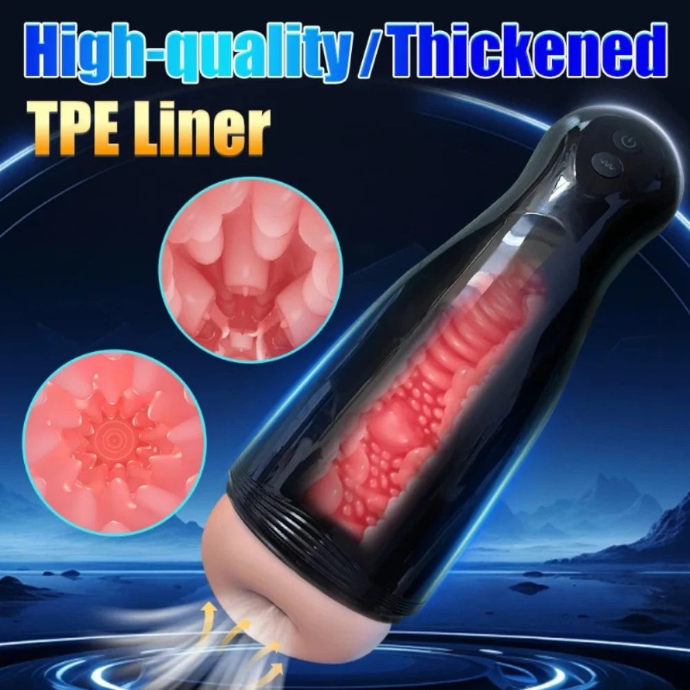 Sex Toys for Men Automatic Male Masturbator Cup Sexy Voice Real Vagina Pocket Pussy Blowjob 2026 New Sex Machine Adult Supplies