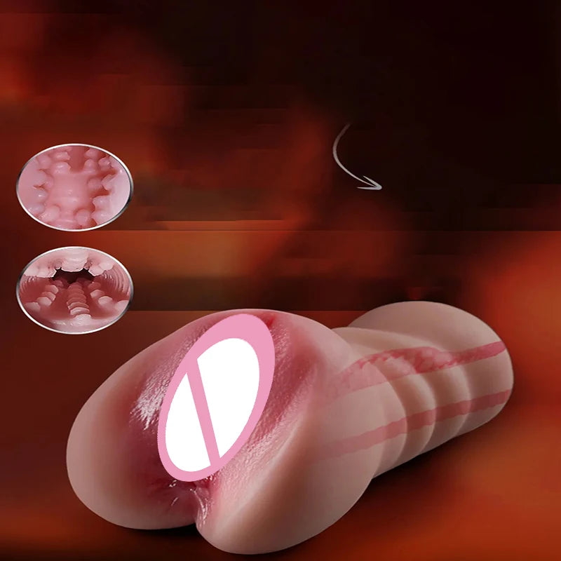 Men's sex toys, men's masturbators, realistic adult toys, small sex dolls, realistic vagina and anus, male masturbator adult toy