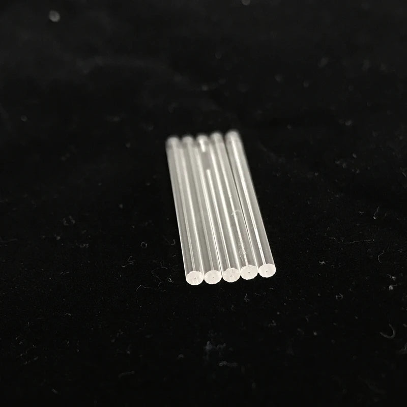 2pcs  Quartz Tube OD 15-50mm High Temp Glass Pipe Single-Bore Sight Glass Customizable