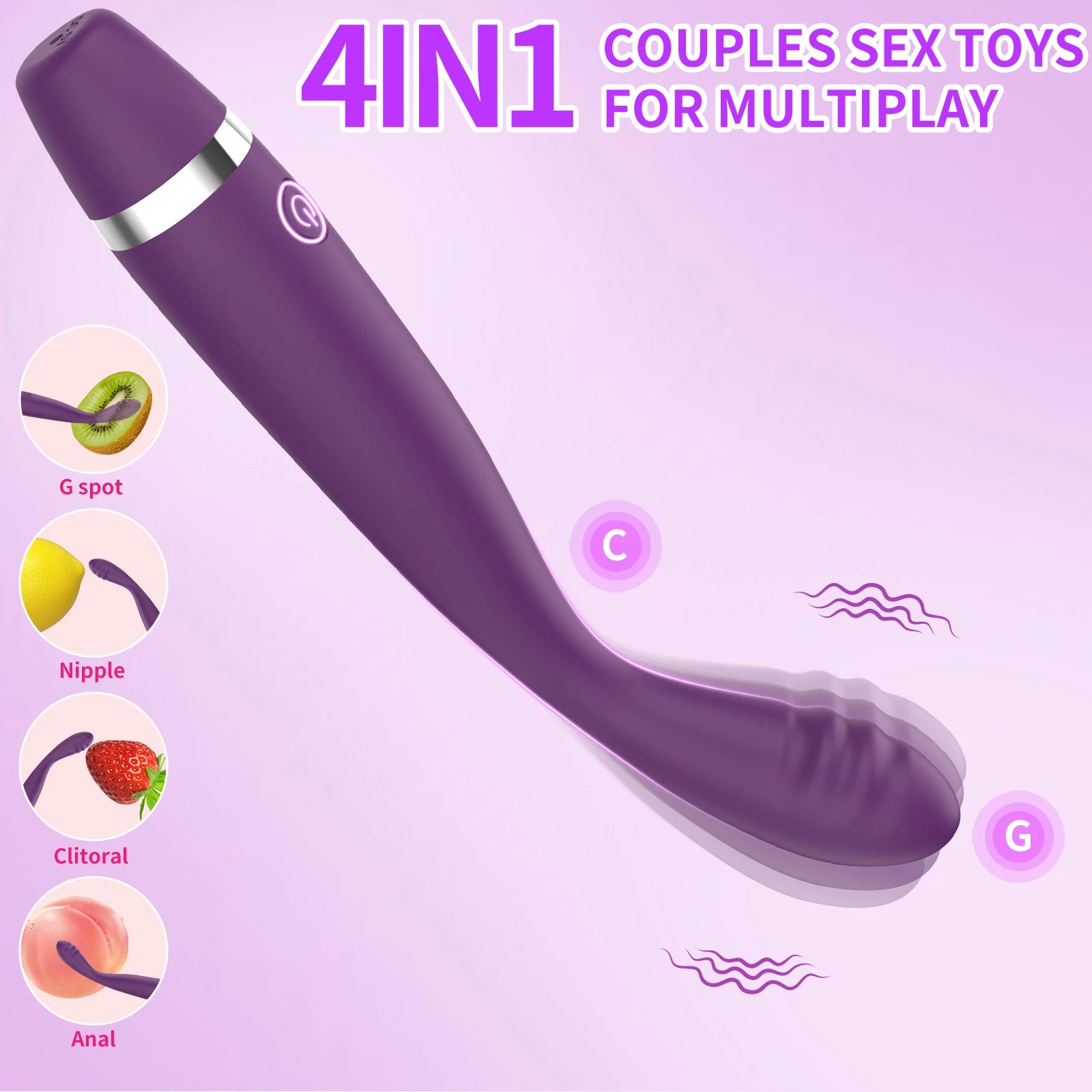 Sex toys for adult women, clitoral and G-spot vibrators, finger-style clitoral stimulators, and dildos for couples' foreplay